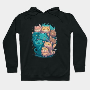 Feline Fine with Pawsitively Purrfect Design Hoodie